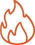 Icône "flamme" pour cuisson